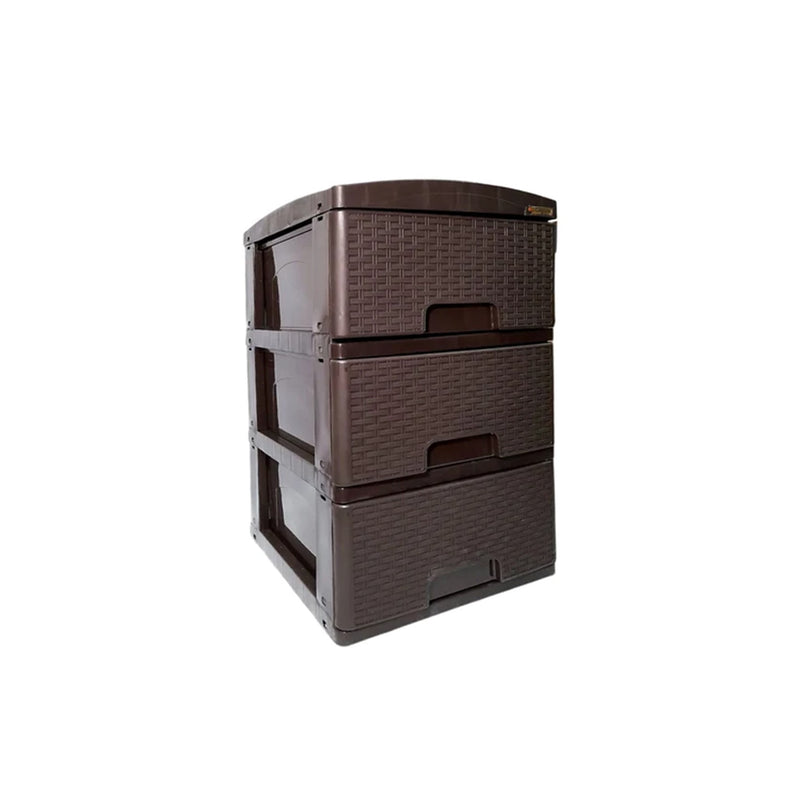 Practimueble Pequeño x 3 Cajones - Rattan - Wengue