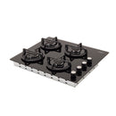 Cubierta Haceb 60x51 cm 4 Puestos Gas Natural Negro 9003424