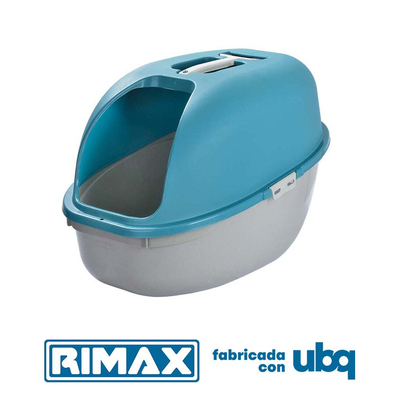 Arenero para Gato Color Gris y Azul Turquesa 12702