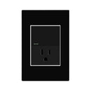 Toma + Interruptor Black Mirror ETI56