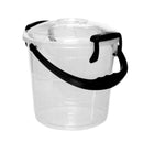 Balde Fantasía 15 L Transparente con Manija Negra 06545NEGRO
