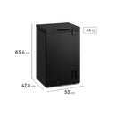 Congelador Horizontal Electrolux Negro 95LT Inverter EFH10S3C5AB