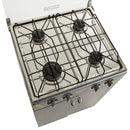 Estufa de gabinete Romero con tapa de vidrio color plata - Gas Natural 9001903