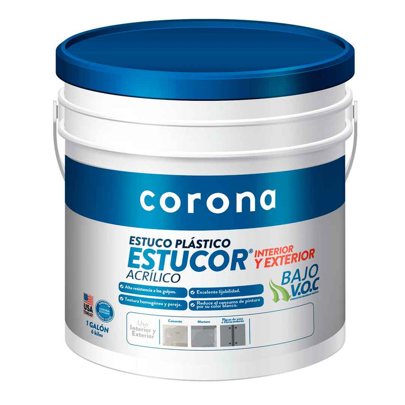 Estucor estuco plástico interior/exterior galón x 6kg