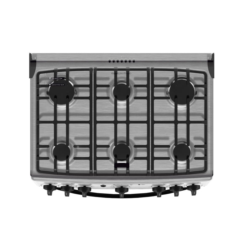 Estufa de Piso 6 Puestos 29" 110V Inox Grill EMC30KXX-6