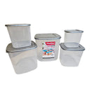 Contenedor Multiusos Set x 5 Unidades Gris Plata 06579GRISPLATA