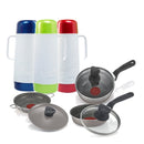 Vestido cacerola de 12-16 MGO + cacerola de 14 + 3 termos de 1lt 1556900