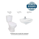 Combo Laguna 4.8 Litros Sin Pedestal Blanco Grifería Cromada