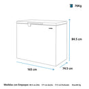 Congelador Horizontal 520 Litros  Blanco Mabe ALASKA520BH