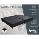 Combo Colchón Master de 14,x19, + Base Cama Madison + Cabecero Negro + Protector + Almohadas 30200141