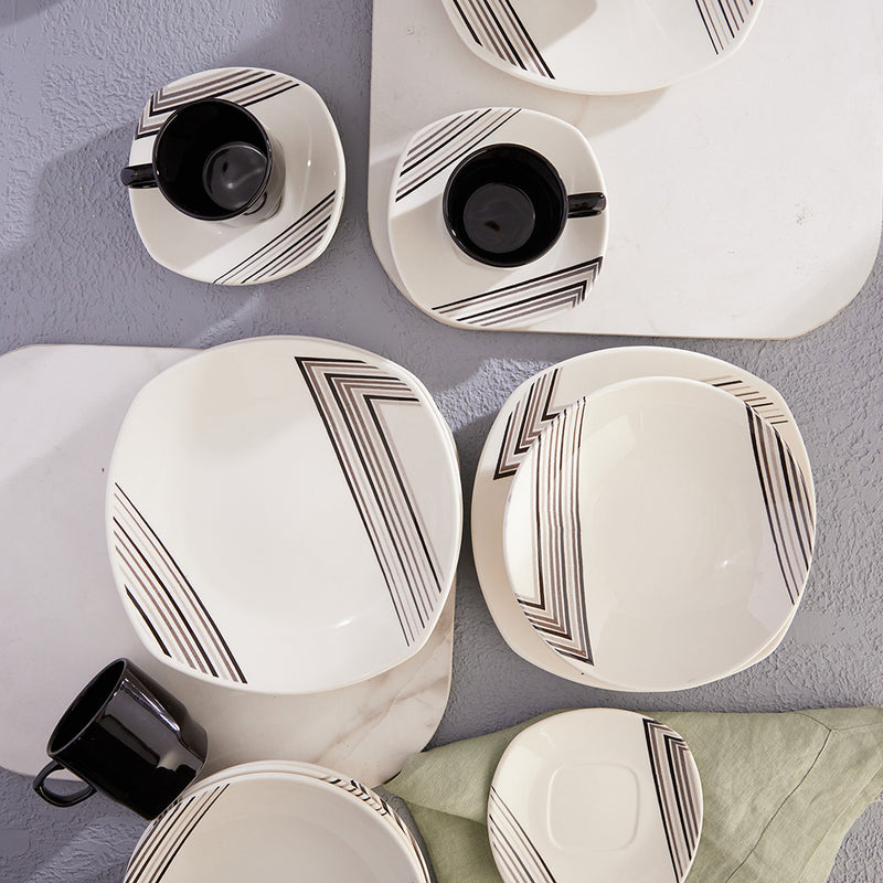 Vajilla Corona Naia 4 puestos 16 piezas  VL177C040216