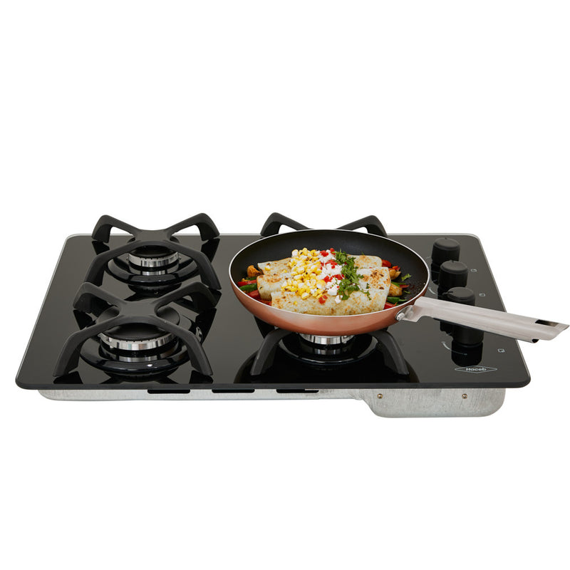 Cubierta para empotrar de Cristal 60 Cm NEGRO Gas Natural 9000732