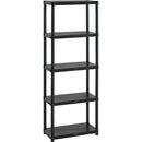 Estante solido 12" 5 niveles negro 9906