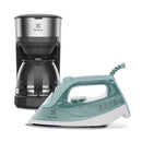 Combo Cafetera de 1.2 Litros 30 Tazas + Plancha a Vapor de 1500W CO_ECM20+ESI51