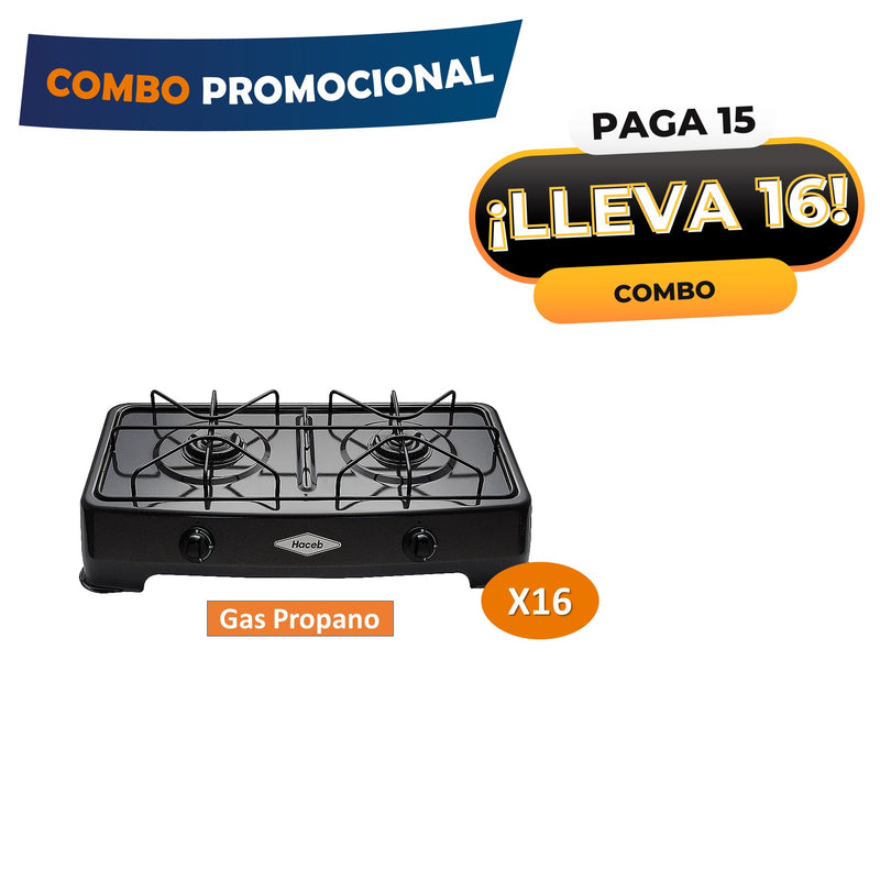 Combo Sobremesa 15 x 16 Gas Propano Arezo COMBO15X16GP