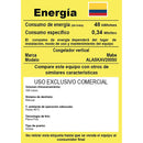 Congelador Vertical de 200 Litros Silver ALASKAV200S0