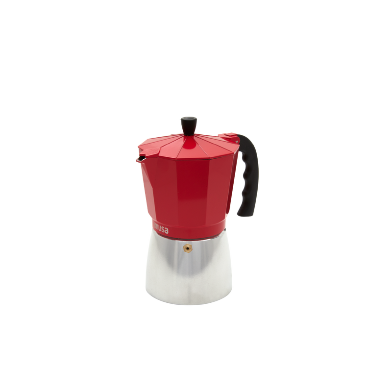 Cafetera Expresso 3 Tazas Con Asa Rojo 6116400