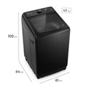 Lavadora Electrolux Carga Superior 15Kg Inverter Negra EWIY15F6XSZB
