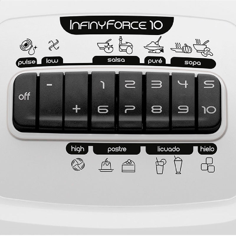 Licuadora IMUSA Infiny Force 10 Velocidades Blanca LM810156
