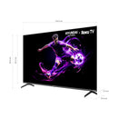 Televisor Smart Hyundai 65" QLED UHD 4K Roku TV Negro HYLED6516QR