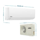 Aire Acondicionado Convencional Mabe 9000 BTU 220V Blanco MMT09CDBWCC32EC1