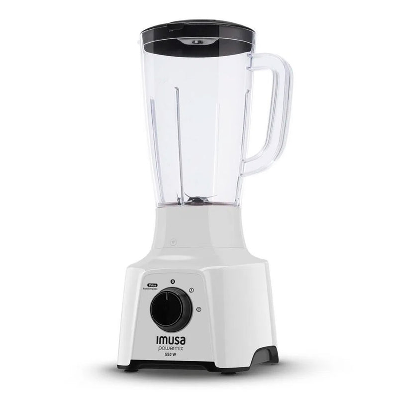Licuadora Imusa PowerMix Plus 2 Velocidades Vaso Plástico Blanca LM281156