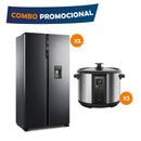 Combo 1 Nevecon 442LT Inox + Obsequio Olla Arrocera 10 Tazas Gris COMBO52810TZ