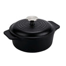 Olla Horno Holandes Esmaltada 1.9LT Tapa de Hierro Negro 30445