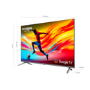 Televisor Smart 50" QLED FHD Google Negro HYLED5027QFG