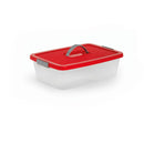 Caja Organizadora con Manija 3 Litros Rojo 01491ROJO
