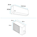 Aire Conv Mabe On/Off 24000BTU 220V Color Blanco MMT24CDBWCCC8