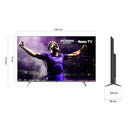 Televisor LED 58" 147.3CM Smart UHD Roku Negro