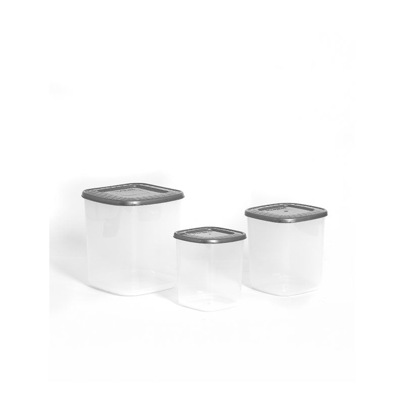 Contenedor Multiusos Setx3 Gris Plata 06580GRISPLATA