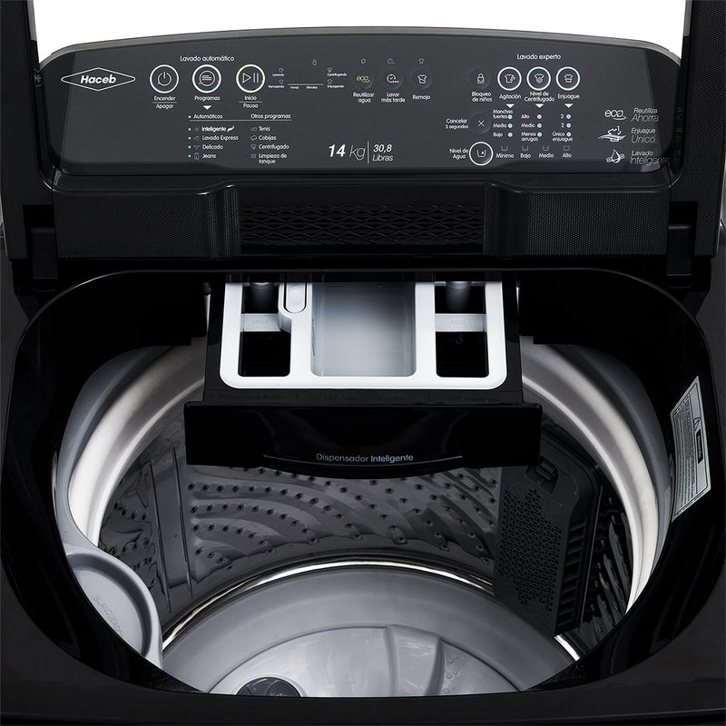 Lavadora Automatica Ivy de 14 Kg Digital color Negro 9002780