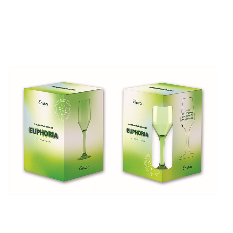 Copa Champaña Brunello Euphoria 6 Sets x 4 Unidades 5470EC4EUPHVR