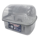 Porta vajilla Gigante con Tapa Cúpula - Plata 795