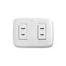 Toma Doble Americana DUE Blanco 12066