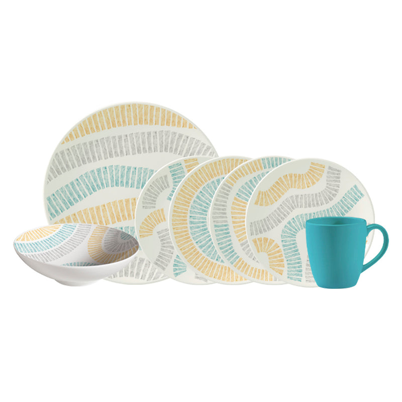 Vajilla Corona Antica 4 Puestos 16 Piezas Multicolor VL170G040116