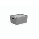 Canasta Rattan Ecored 8Lt Gris 02496GRIS