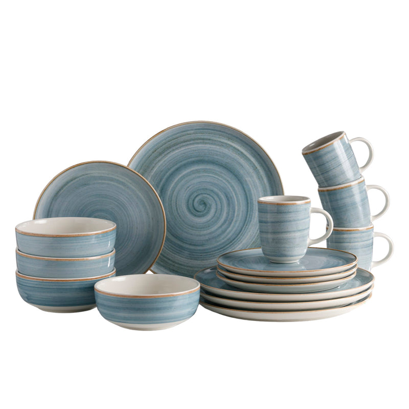 Vajilla Caoba Azul 4/16 Multicolor VL1604040116