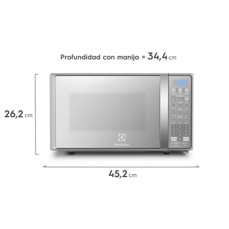 Horno Microondas Freestanding de 20 Litros Silver EMDO20S3GSLUG