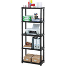 Estante solido 12" 5 niveles negro 9906