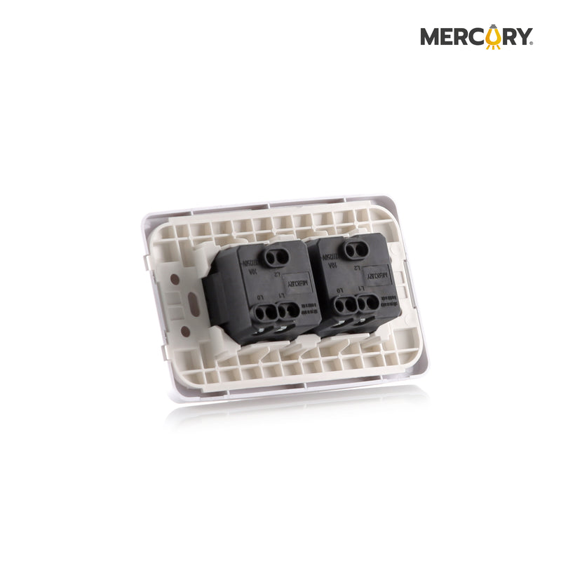 Interruptor Doble Conmutable Blanco ETI09