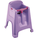 Silla Comedor Bebe color gris hielo rosado 9022