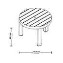 Mesa Auxiliar Baru Redonda Mocca 12956