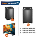 Combo 10 Lavadoras 14-16-18-20 Kg + TV Haier 43" FHD COMBOLAVADO2