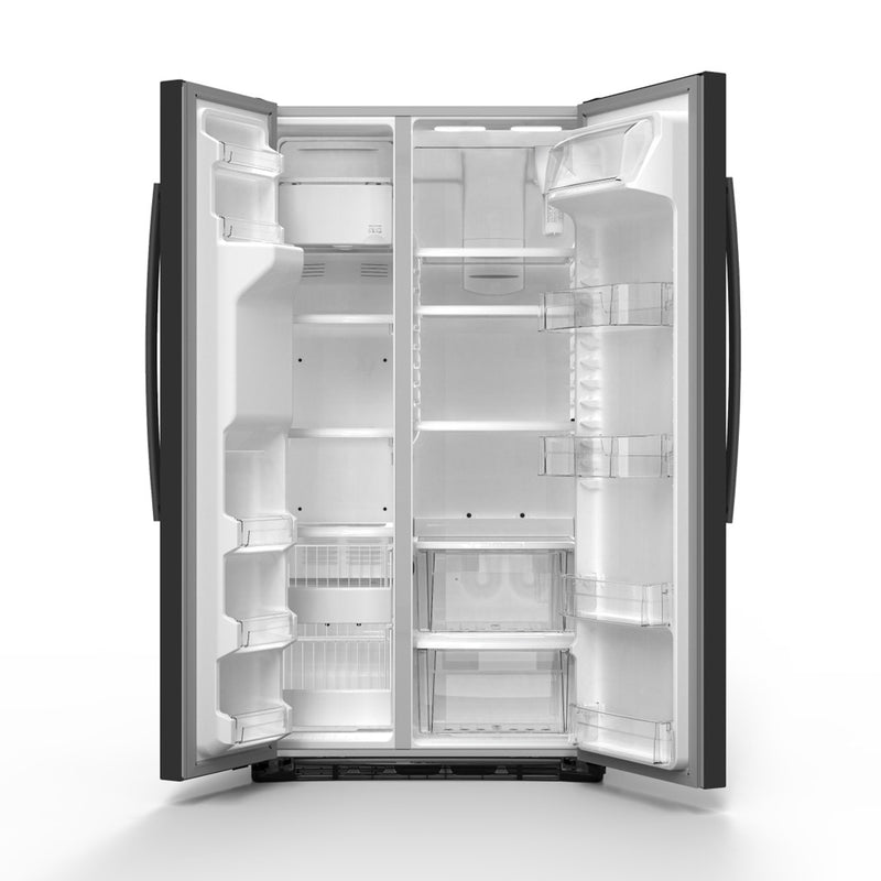 Nevecon Side by Side No Frost 654 Lt Black Steel MQL22LEKFPS