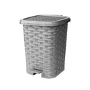 Papelera Rattan Gris Plata 07446GRISPLATA
