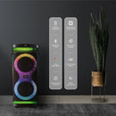 Parlante Bluetooth 150W RMS Negro con Luces Party Mode HYPBT22