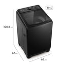 Lavadora Electrolux Carga Superior 19Kg Inverter Negra EWIY19F6XSZB